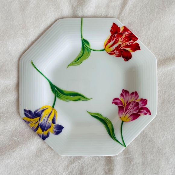 Rare KENZO MAISON Teacup & Saucer Oriental Lillies Aito Japan - Picture 5 of 14